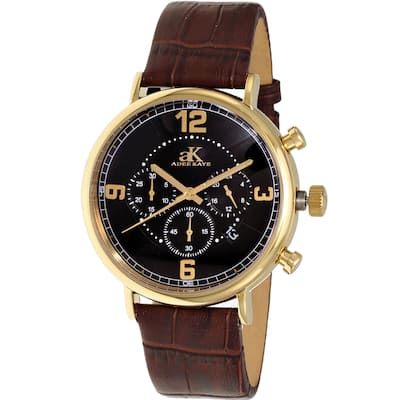 Adee Kaye Men's Mano Black Dial Watch - AK6178-MGBK_BN - 6 (36)