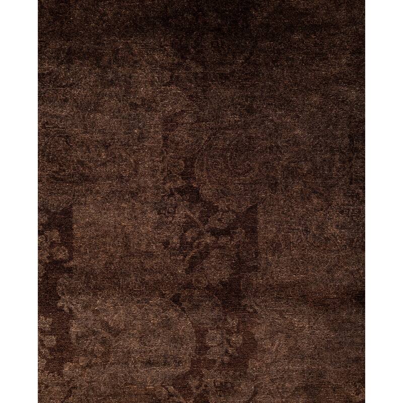 Overdyed One-of-a-Kind Hand-Knotted Area Rug - Brown - 4' 1" x 6' 0"