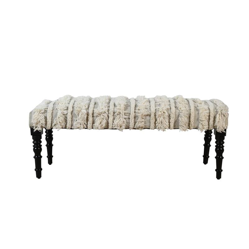 Presidio 47" Upholstered Textured Entryway Bench by Sevita - 47″ L x 16″ W x 18″ H