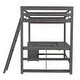 preview thumbnail 24 of 32, Full Size Loft Bed with U-shaped Desk,Drawers and Storage Shelves