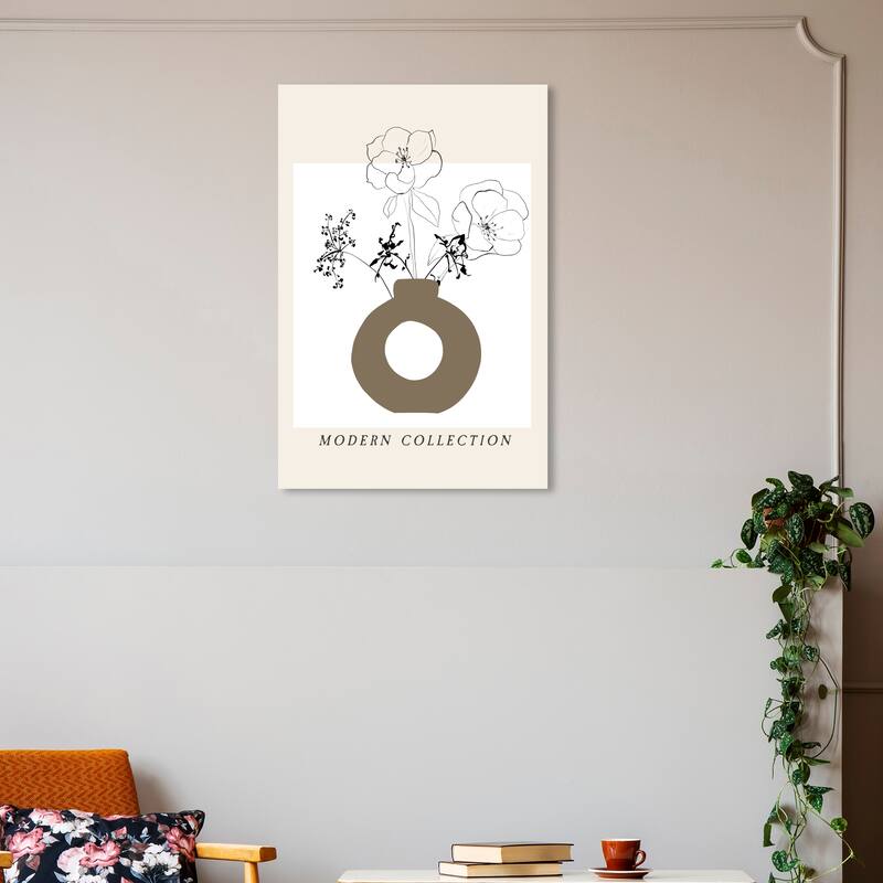 Wynwood Studio Canvas Floral and Botanical Modern Floral Collection White and Modern & Contemporary Wall Art Canvas Print - 30 x 20