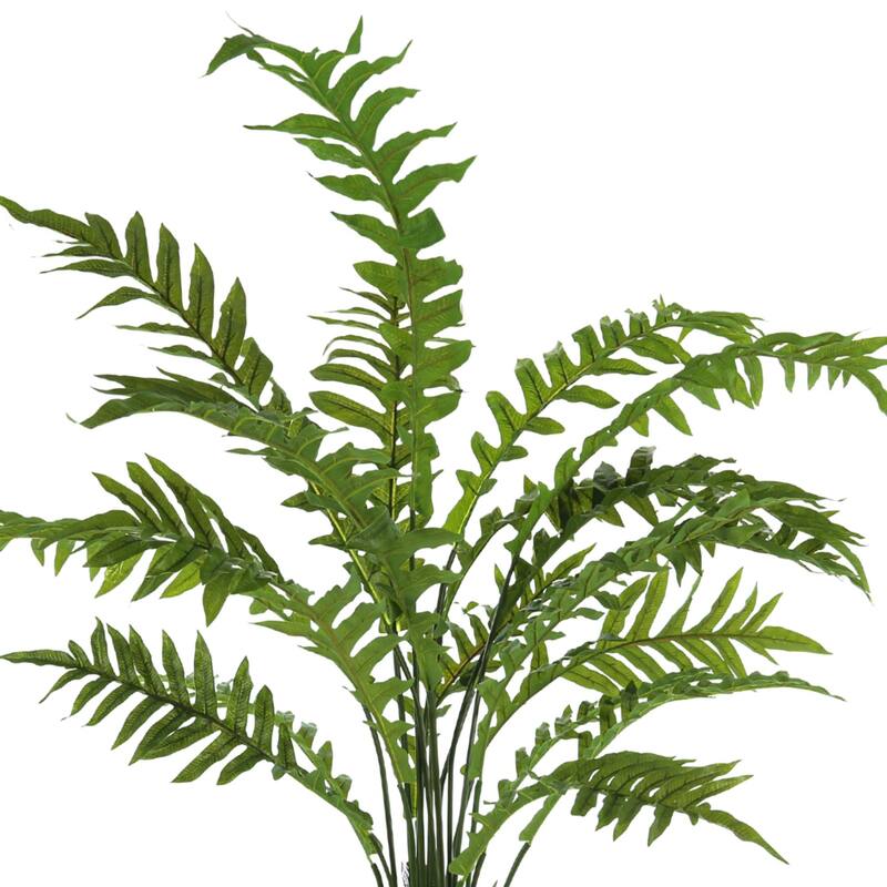 6 ft Fern Arrangement in a Round Fiberstone Pot - Green