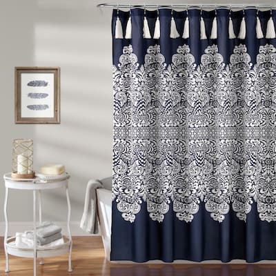 Lush Decor Boho Medallion Shower Curtain