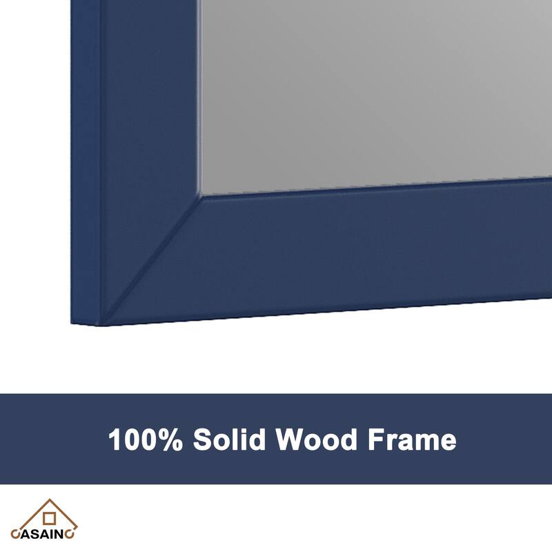 CASAINC 48in Solid Wood Framed Mirror in Multiple Color Frames