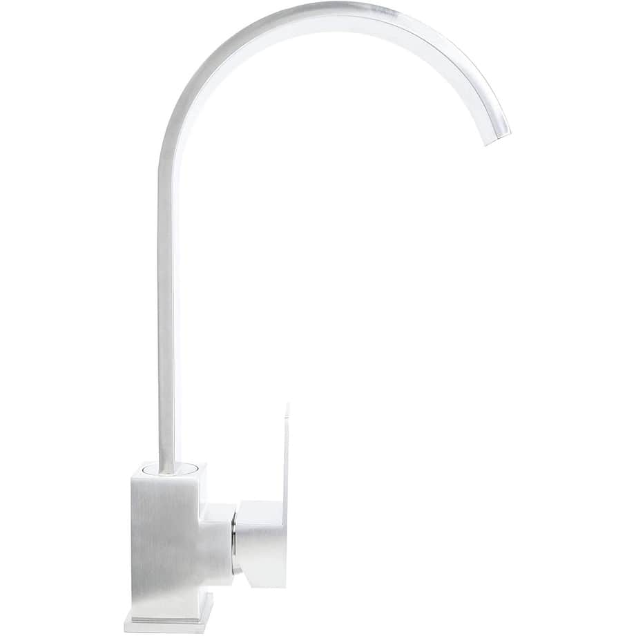 BOANN Doris Single-Handle Standard Kitchen Faucet in Stainless Steel