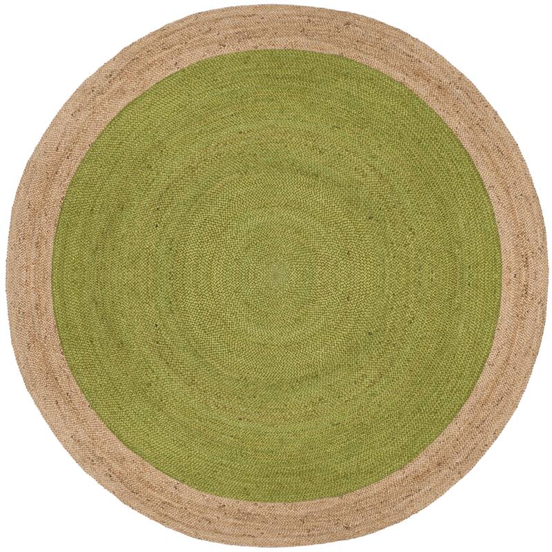 SAFAVIEH Handmade Natural Fiber Charlyne Bordered Round Jute Rug