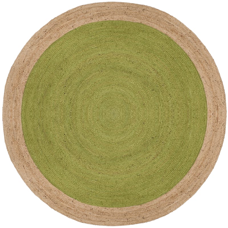 SAFAVIEH Handmade Natural Fiber Jolette Bordered Round Jute Rug