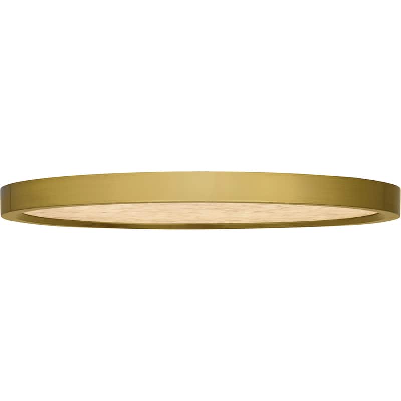 Outskirts Integrated LED Brushed Gold Flush Mount with CCT Switch