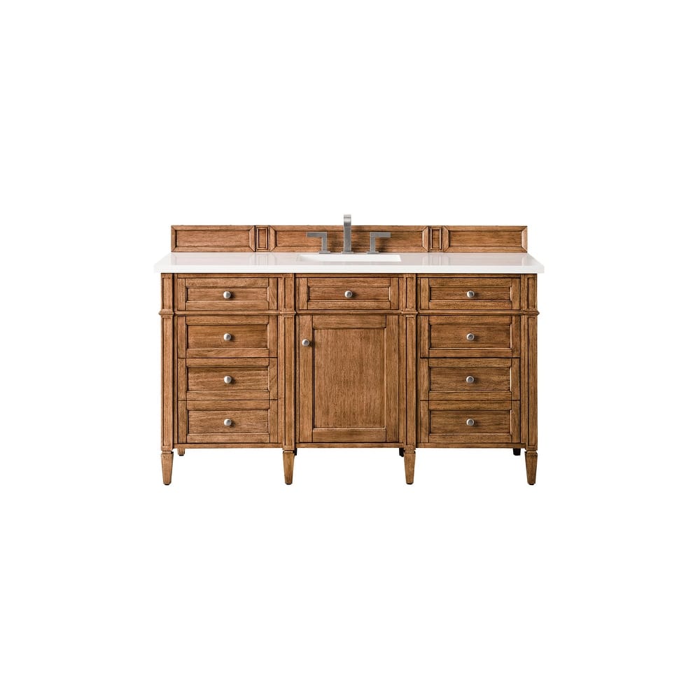 James Martin Vanities 650-V60S-3WZ Brittany 60" Single Basin Poplar