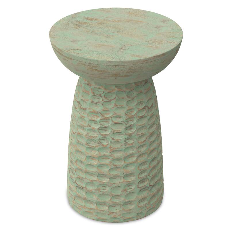 WYNDENHALL Willis 13" Wide Solid Wood Contemporary Accent Table & Fully Assembled - 12.6" D x 12.6" W x 17.7" H