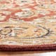 SAFAVIEH Handmade Classic Clotilda Traditional Oriental Wool Rug - 7'6" x 9'6" Oval - Rust/Camel