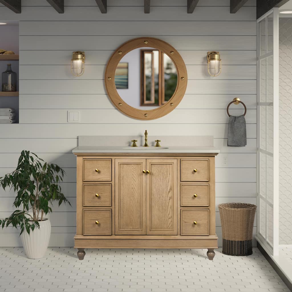 Bella 48-inch Vanity with Engineered White Top