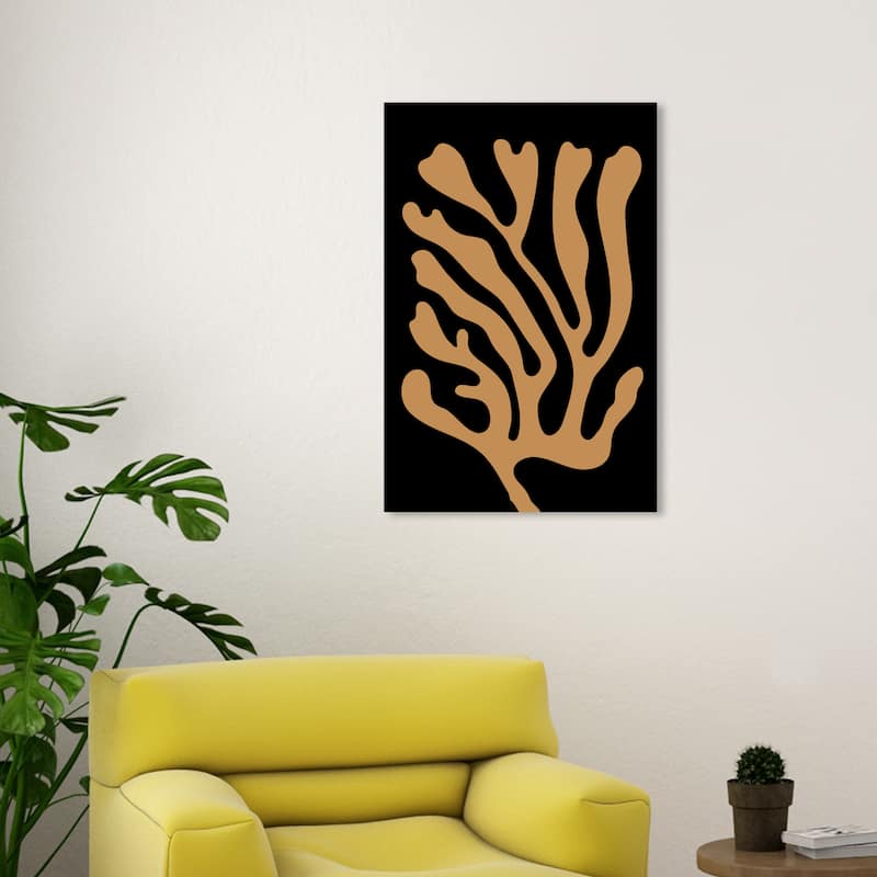 Wynwood Studio Canvas Nautical and Coastal Coral Mnimalist Blue and Nautical & Coastal Wall Art Canvas Print - 20 x 30