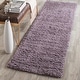 preview thumbnail 98 of 197, SAFAVIEH Laguna Shag Verdiana Solid Color 2-inch Thick Rug. 2'3" x 10' Runner - Purple - Runner