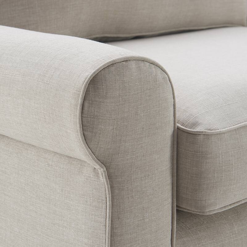 Serta Copenhagen 73" Sofa Couch for Two People, Pillowed Back Cushions and Rounded Arms, Durable Modern Upholstered Fabric