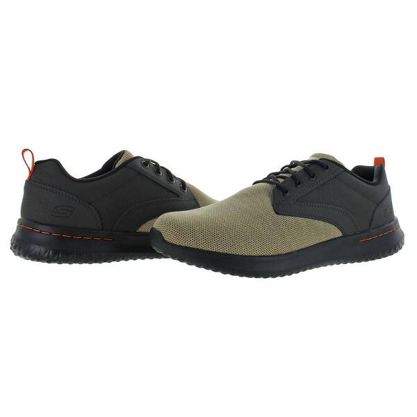 Shop Skechers Mens Delson Fonzo Casual Shoes Leather Classic Fit