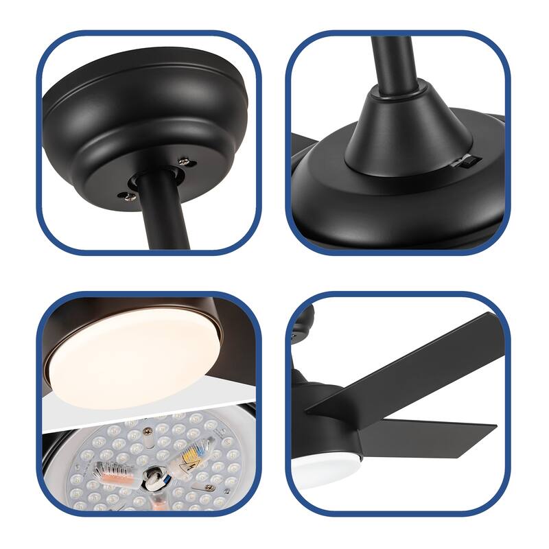 44 In Intergrated LED Ceiling Fan with Blade