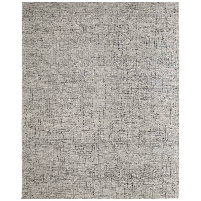 Grand Bazaar Natal Hand Tufted Solid Transitional Area Rug - 2' x 3' - Ivory/Gray/Taupe