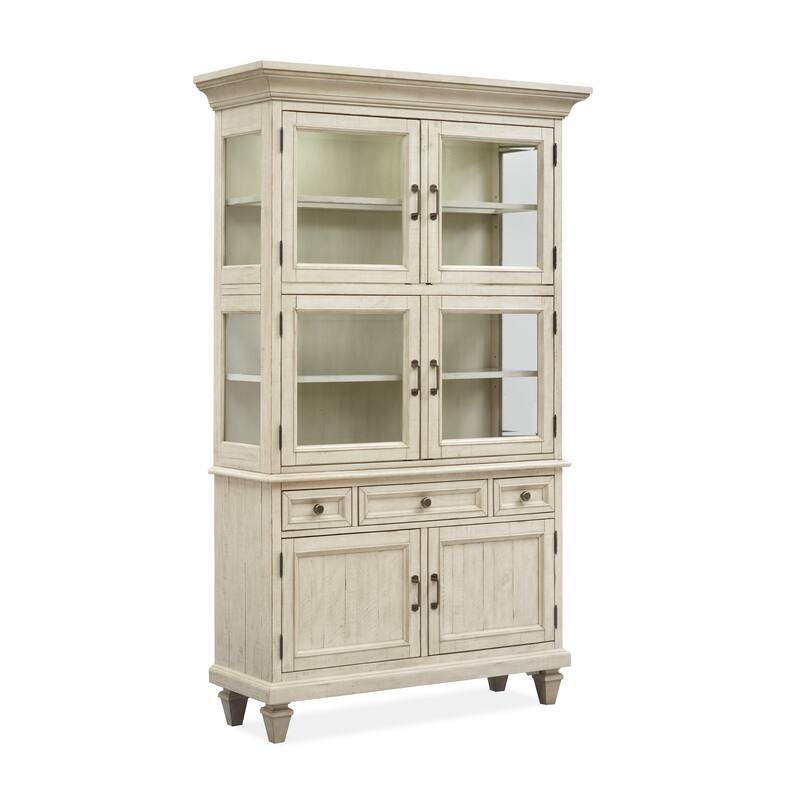 Magnussen Home Newport Alabaster Dining Cabinet - 48"Wx 18"D x 80"H