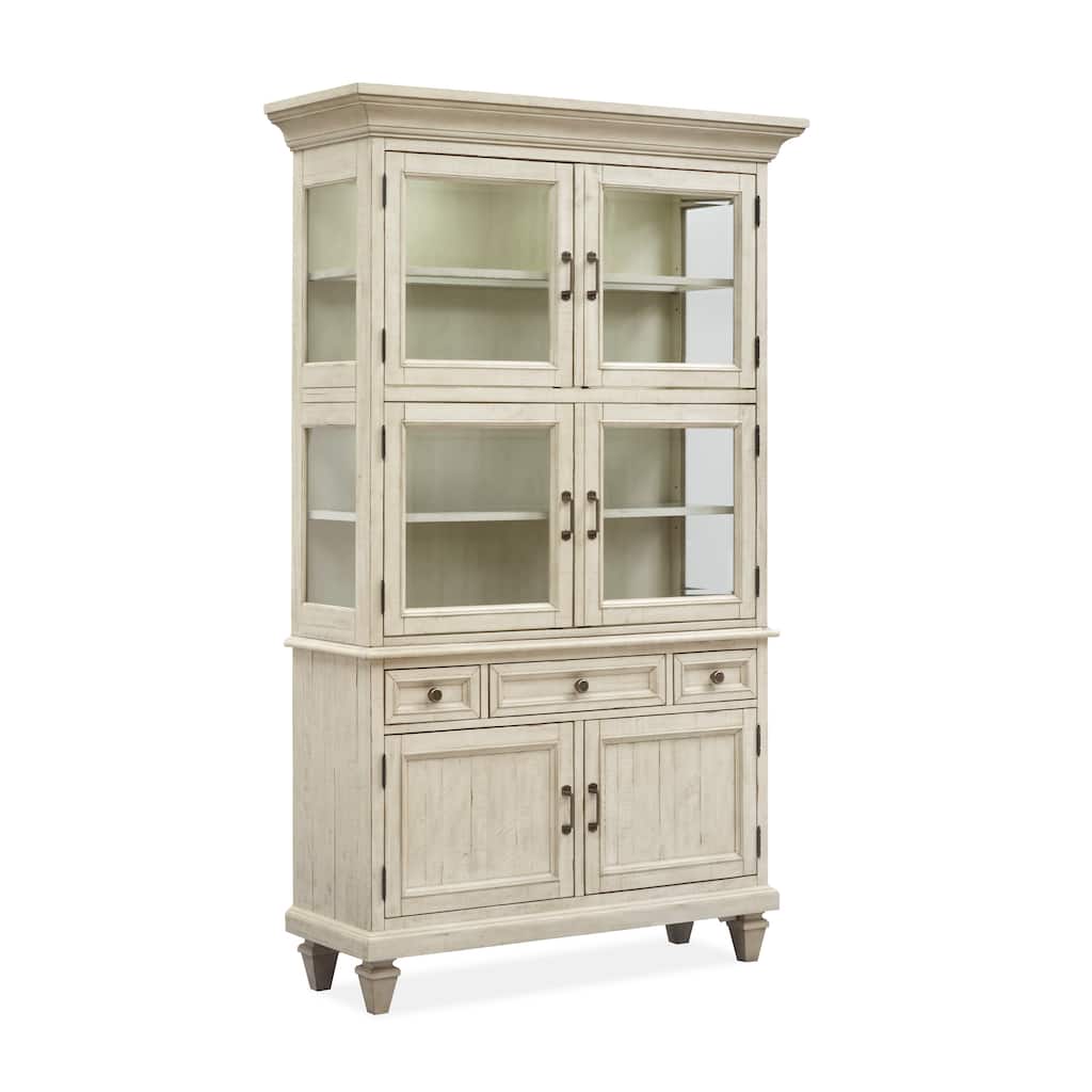 Magnussen Home Newport Alabaster Dining Cabinet - 48"Wx 18"D x 80"H