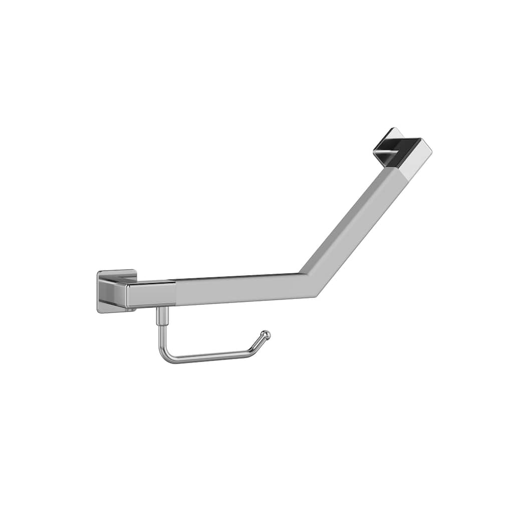 Seville Angle Bar Slip Resistant ADA Compliant 500 lb Weight Capacity Polished Stainless Steel