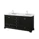 Option Dark Espresso / White Carrara Marble Top /