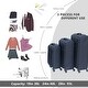 preview thumbnail 8 of 6, (20+24) Two-piece suitcase suitcase set Oxford trolley case without password lock universal wheel GRAY