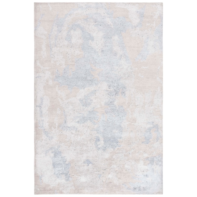 SAFAVIEH Couture Hand-knotted Tibetan Nazime Modern Wool Rug - 10' x 14' - Light Blue