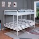 preview thumbnail 2 of 4, Furniture of America Hind Modern Metal Full over Full Bunk Bed White