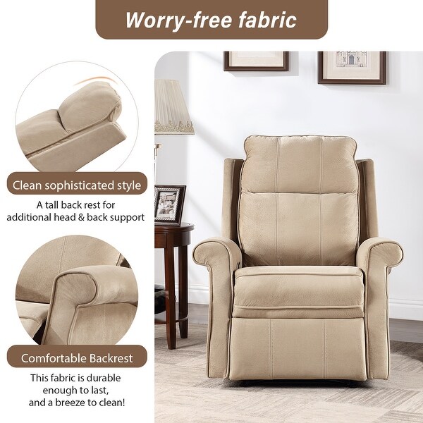 Contemporary Single Recliner Chair, Leisure Accent Sofa Chair, 90