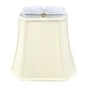 Royal Designs Square Cut Corner Bell Lamp Shade, Eggshell, 9x16x13 - On 