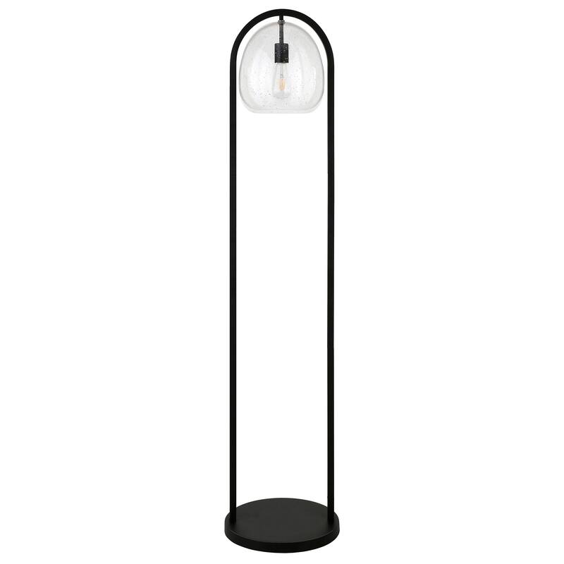 Sydney 64" Floor Lamp with Seeded Glass Shade