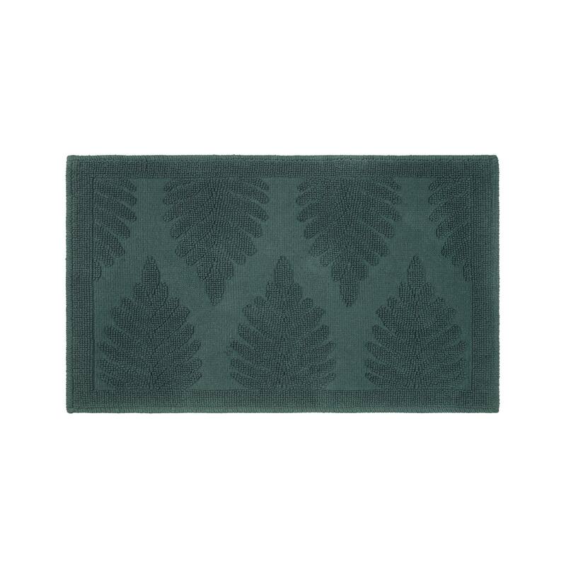 Martex Restore Fern Ogee 100% Reversible Bath Rug - 20 x 32 - Jade