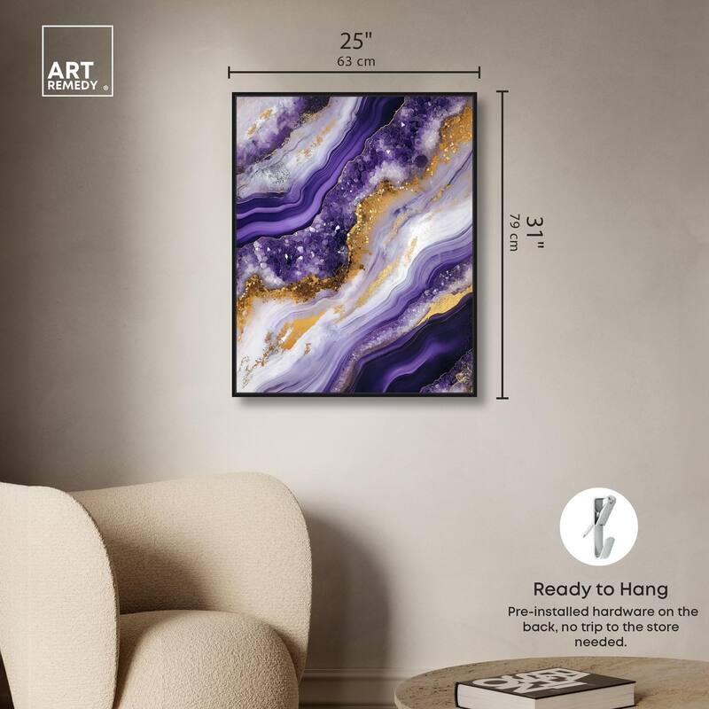 Gemstone Labyrinth I Canvas by Art Remedy