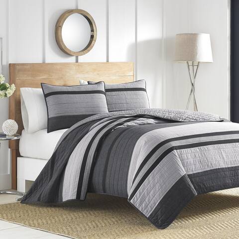 Nautica Vessey Cotton Pieced Quilt and Sham Separates