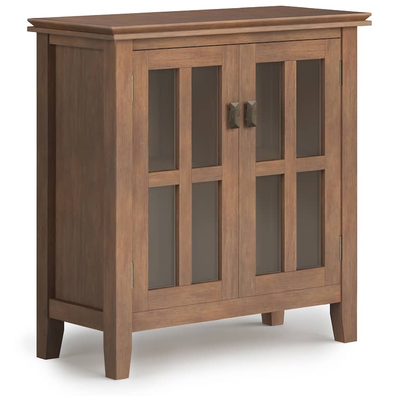 WYNDENHALL Stratford SOLID WOOD 30 inch Wide Low Storage Cabinet - 30"w x 14"d x 31" h