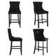 preview thumbnail 14 of 64, Contemporary Velvet Upholstered Counter Bar Stools Set of 4
