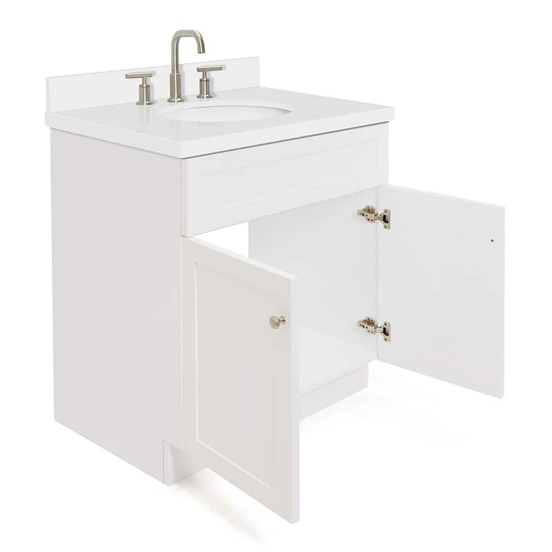 Ariel F031SWQOVO Hamlet 31" Free Standing Single Basin Vanity Set with