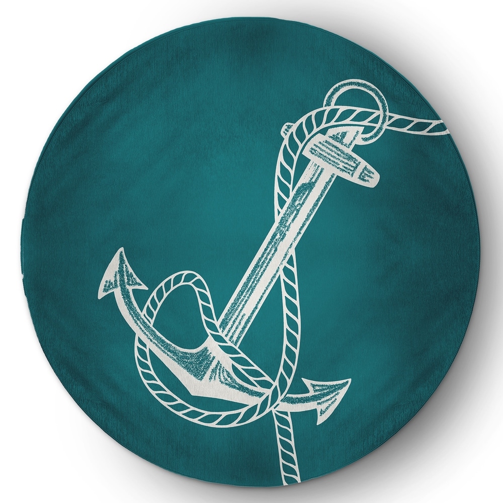 Anchored Nautical Indoor/Outdoor Rug