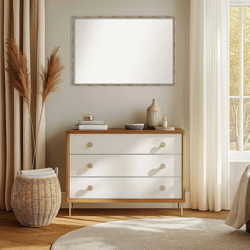 Mila Non-Beveled Wood Framed Wall Mirror