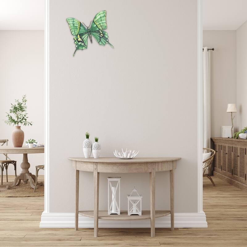 IH Casa Decor Metal Butterfly Wall Decor Green - Green