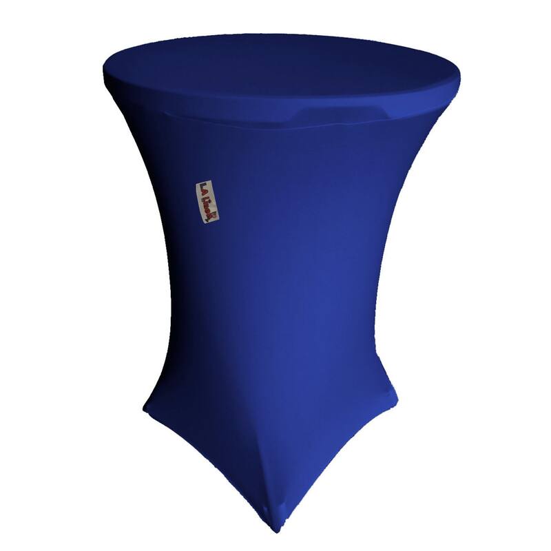 Round Spandex Cover For Cocktail Highboy Table, 32-Inch Round 42-Inch High - 32" x 32" x 42" - Royal Blue