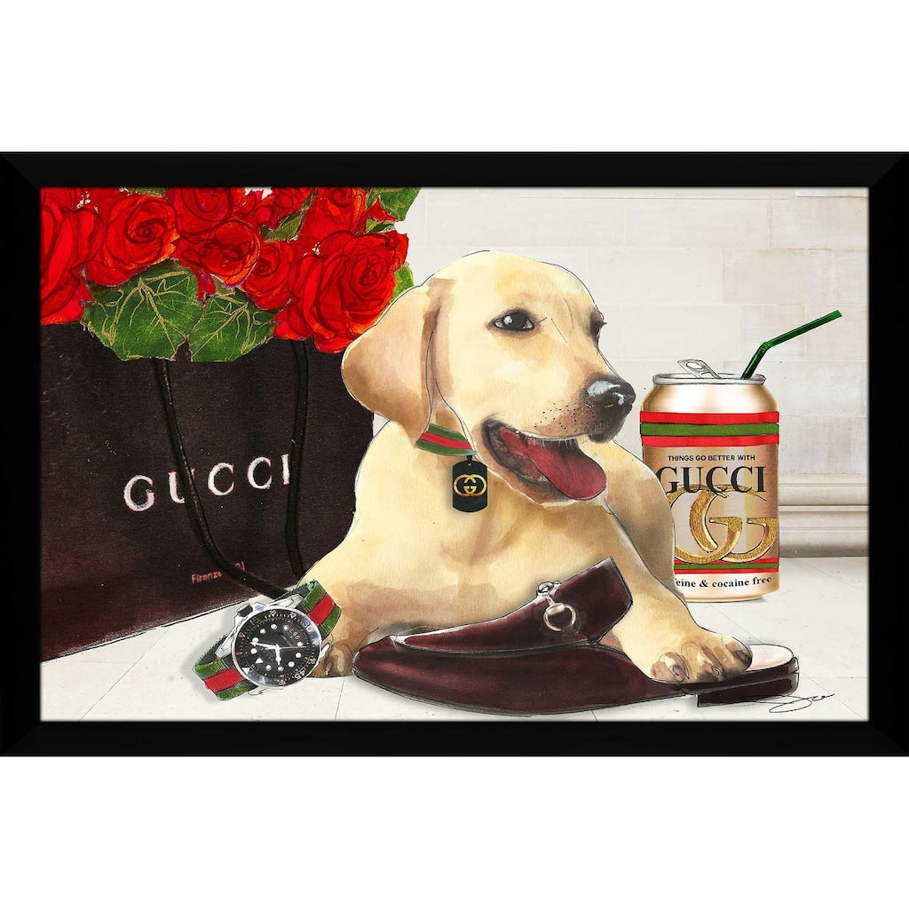 "Gucci Labrador" by Jodi Print on Acrylic