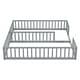 preview thumbnail 13 of 19, Double Twin Floor Bed