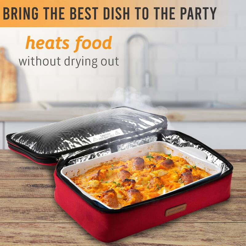HOTLOGIC Portable Casserole Expandable Max Oven XP, Black