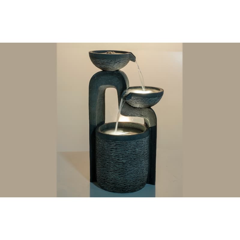 Banff Resin Fountain w/ LED light and pump