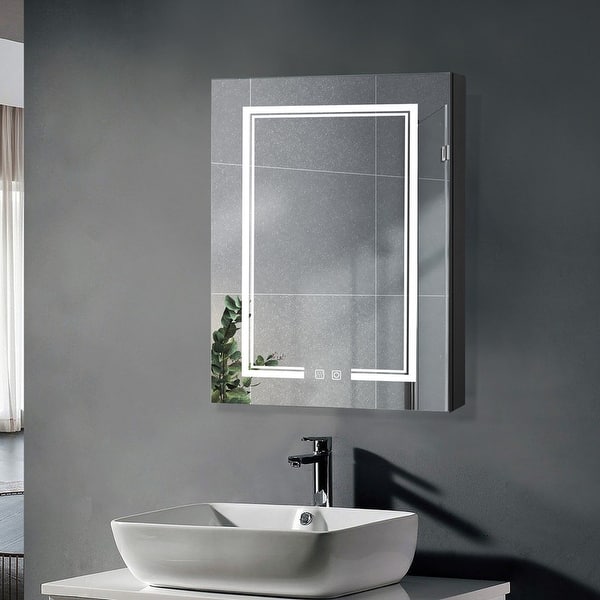 slide 2 of 10, FCH Bathroom Wall Cabinet with Mirror