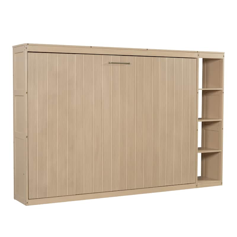 Full Murphy Bed with Bookshelf