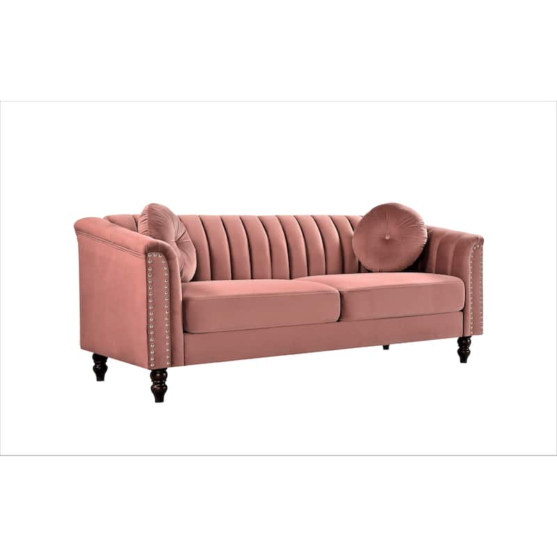 Hills Tufted Back Nailhead 75.2" Sofa