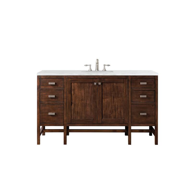 James Martin Vanities Addison 60" Single Vanity, Mid Century Acacia